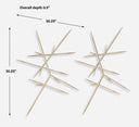 Fireworks - Silver Wall Decor (Set of 2)