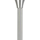 Torchiere Floor Lamp With White Frosted Glass Dome Shade - Nickel - HomeRoots - Floor Lamps - Elite Enclave Home