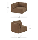 Matina - Corner Chair - Taupe - Moe's Home Collection - Corners - Elite Enclave Home
