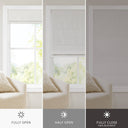 Quincy - 34x64" Total Blackout Cordless Roman Shade - White - Madison Park - Curtains & Drapes - Elite Enclave Home