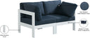 Nizuc - Outdoor Patio 2 Seat Modular Sofa With White Frame - Meridian Furniture - Stationary Sectionals- Elite Enclave Home