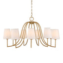 Seville - 9 Light Chandelier - Gold - Uttermost - Chandeliers- Elite Enclave Home
