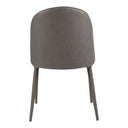 Burton - Vegan Leather Dining Chair (Set of 2) - Gray - Moe's Home Collection - Chair Sets - Elite Enclave Home