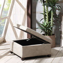 Aspen - Ottoman - Sand - Madison Park - Storage Ottomans - Elite Enclave Home