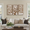 Birch Botanical - Two - Tone Panel Wall Decor Set - Tree Of Life - Madison Park - Wall Decor - Elite Enclave Home