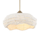 Biddeford - 5 Light Beaded Pendant - White - Uttermost - Pendant Lighting- Elite Enclave Home
