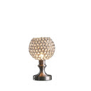 Globe LED Table Lamp With Clear Globe Shade - Silver
