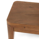 Arno Natural Acacia Wood Bench – warm natural finish, tapered legs and finger joint detailing