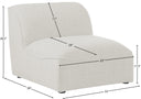 Miramar - Armless Chair - Meridian Furniture - Stationary Chairs - Elite Enclave Home