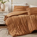 Mia - 2 Piece Twin/Twin Long Comforter Set - Brown