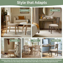 Kelly - Armless Dining Chair (Set of 2) - Brown - INK+IVY - Chair Sets - Elite Enclave Home