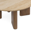 Idella - Travertine Round Table - Classic Home - Coffee Tables - Elite Enclave Home