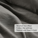 Porter - King Soft Washed Pleated Duvet Cover Set - Gray - Comfort Spaces - Duvet Covers & Shams - Elite Enclave Home