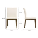 Frankie - Dining Chair (Set of 2) - White - Moe's Home Collection - Chair Sets - Elite Enclave Home