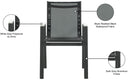 Nizuc - Outdoor Patio Dining Arm Chair With Gray Frame (Set of 2)