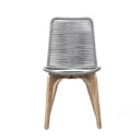 Solid Wood Outdoor Dining Chair (Set of 2) - Gray