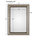 Shefford - Mirror - Antiqued Silver