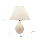 Contempo Bulb Ceramic Table Lamp - Beige