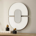 Encase - Modern Oval Mirror - White - Uttermost - Accent Mirrors - Elite Enclave Home