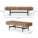 Harrison - Bench - Tan - Moe's Home Collection - Upholstered Benches - Elite Enclave Home