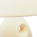 Ceramic Bedside Table Lamp With White Shade - Beige