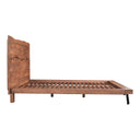Madagascar - King Platform Bed - Light Brown - Moe's Home Collection - Slat Beds - Elite Enclave Home