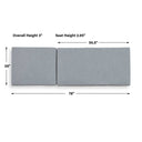 Bea - Outdoor Pool Chaise Cushion - Gray