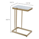 Sulu - C Table - White - Moe's Home Collection - Accent Tables - Elite Enclave Home