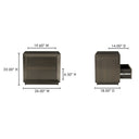Dawson - Nightstand - Deep Bronze - Moe's Home Collection - Accent Nightstands - Elite Enclave Home