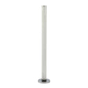Column Floor Lamp With Clear Drum Shade - White - HomeRoots - Floor Lamps - Elite Enclave Home