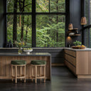 Monette - Counter Stool With Natural Base - Meridian Furniture - Counter Height (24" - 27") - Elite Enclave Home