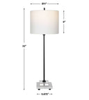 Ciara - Sleek Buffet Lamp - Black