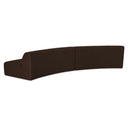 Naomi - 2 Piece Convex Modular Sectional - Dark Brown - Moe's Home Collection - Stationary Sectionals - Elite Enclave Home