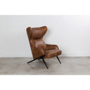Amos - Leather Accent Chair - Brown - Moe's Home Collection - Accent Chairs - Elite Enclave Home