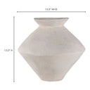Raja - Medium Decorative Vessel - White - Moe's Home Collection - Vases & Jars - Elite Enclave Home
