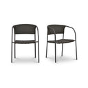 Zola - Outdoor Dining Chair (Set of 2) - Dark Brown - Moe's Home Collection - Chair Sets - Elite Enclave Home