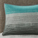 Saben - Twin Complete Reversible Coverlet And Sheet Set - Aqua