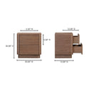 Round Off - Tall Nightstand - Dark Brown - Moe's Home Collection - Accent Nightstands - Elite Enclave Home