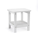 Plastic Outdoor Side Table - White