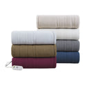 Fleece to Sherpa - Heated Throw - Burgundy - Serta - Heated Throws - Elite Enclave Home