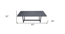 Aluminum Outdoor Dining Table - Charcoal