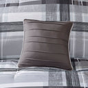 Rudy - Twin Plaid Comforter Set - Black