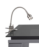 Metal Adjustable Clip On LED Table Lamp - Black