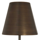 Jaycee - Dark Travertine Buffet Lamp - Brass / Gold / Gray