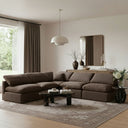 Indulge - Velvet 5 Piece Modular Corner Armless Sectional - Meridian Furniture - Stationary Sectionals - Elite Enclave Home