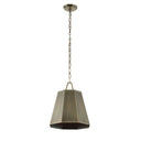 Granada - 1 Light Hexagon Pendant - Dark Gray - Uttermost - Pendant Lighting- Elite Enclave Home