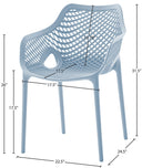 Mykonos - Outdoor Dining Chair (Set of 2) - Meridian Furniture - Chair Sets- Elite Enclave Home