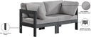 Nizuc - Outdoor Patio 2 Seat Modular Sofa With Gray Frame - Meridian Furniture - Stationary Sectionals- Elite Enclave Home