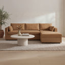 Burrow - Sleeper Sectional With Right Storage Chaise - Ginger - Moe's Home Collection - Sleeper Sectionals - Elite Enclave Home