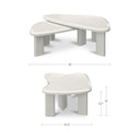 Sophie - Outdoor Nesting Table Set - Cream Lacquer / Beige - Moe's Home Collection - Nesting Tables - Elite Enclave Home